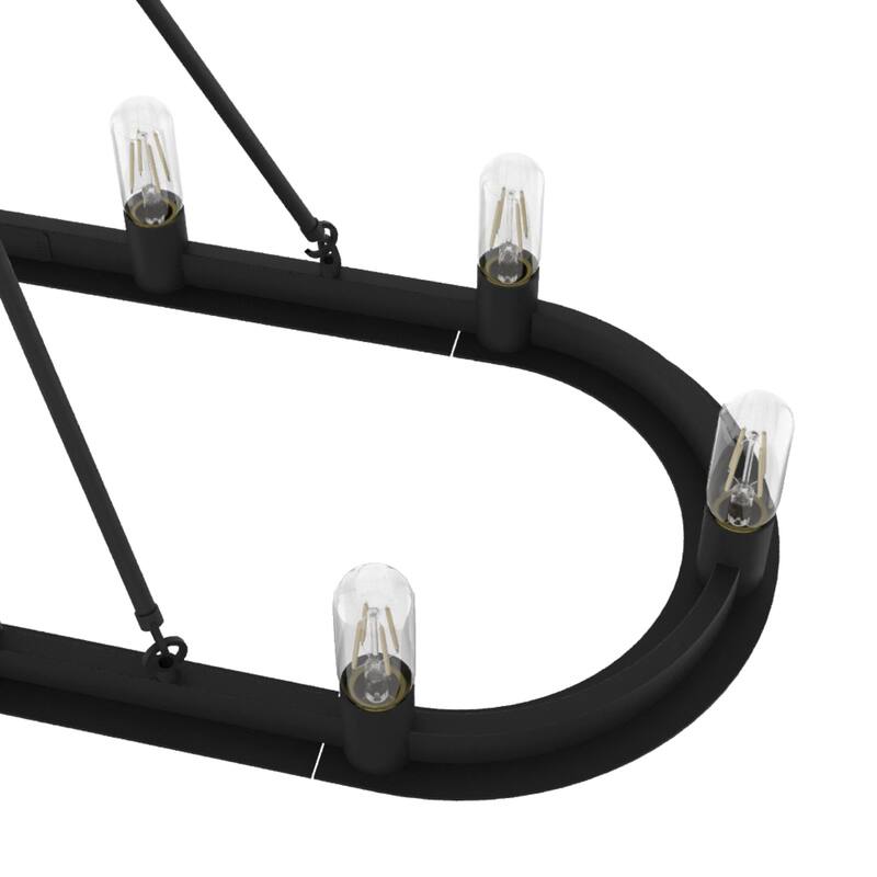 Hunter Saddlewood 10-Light Chandelier Ceiling Light - Dining Room, Island - Industrial, Modern Farmhouse, Transitional