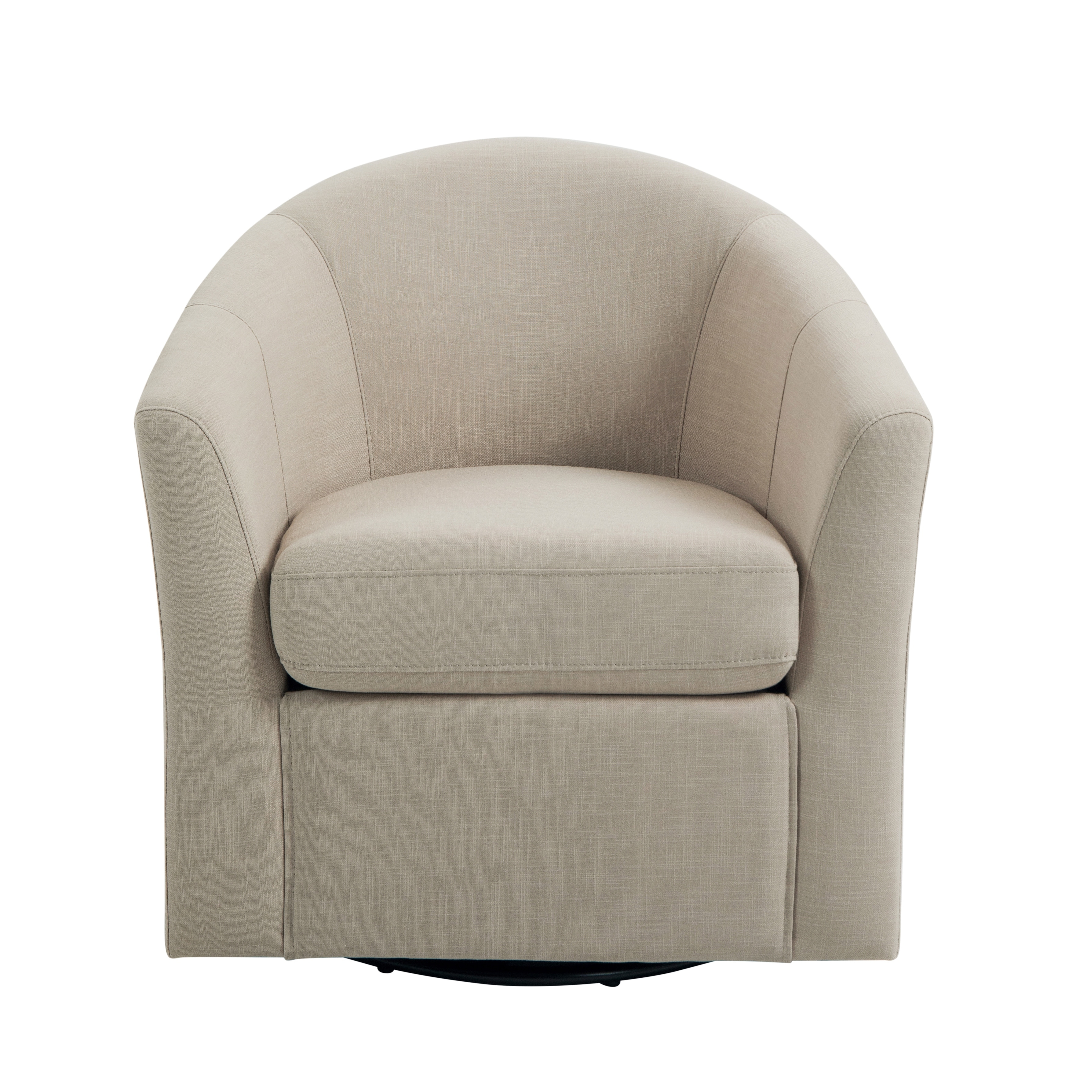 Modern Upholstered Swivel Barrel Chair Living Room Accent Chair - Bed ...