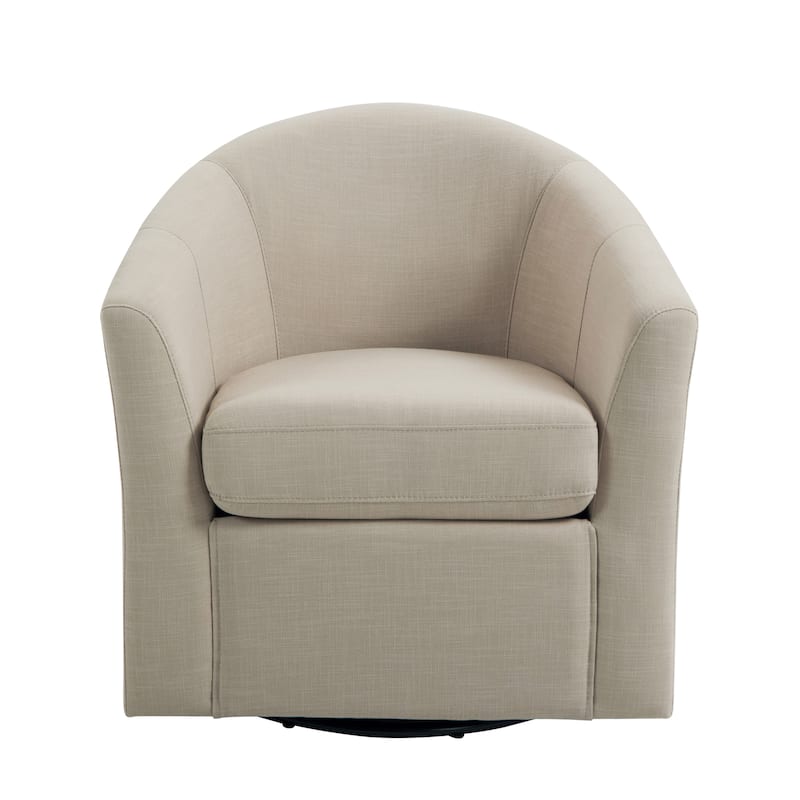 Swivel Accent Chair with Metal Base - 30.7"W x 29.9"H x 27.5"D