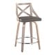 preview thumbnail 7 of 21, The Gray Barn Charlotte 24" Fixed-Height Counter Stool with Bent Wood Legs (Set of 2)