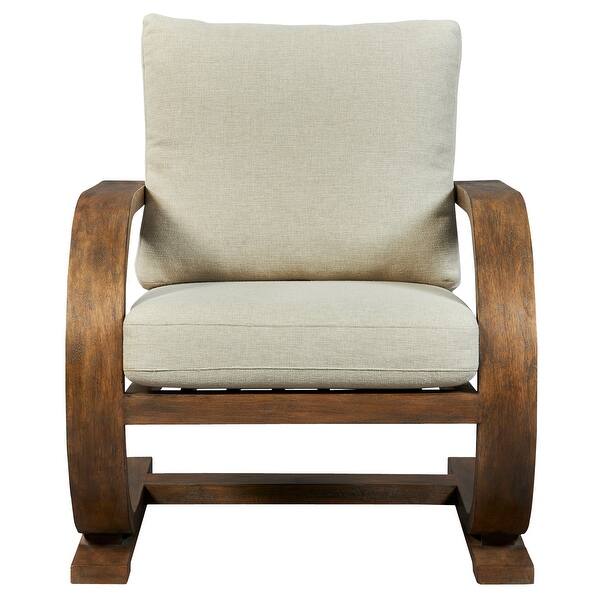 slide 2 of 6, Uttermost Bedrich Wooden Accent Chair - 30"W x 34"H x 30.75"D
