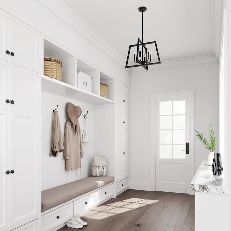 Millennium Lighting Matte Black 6 Light Pendant Light