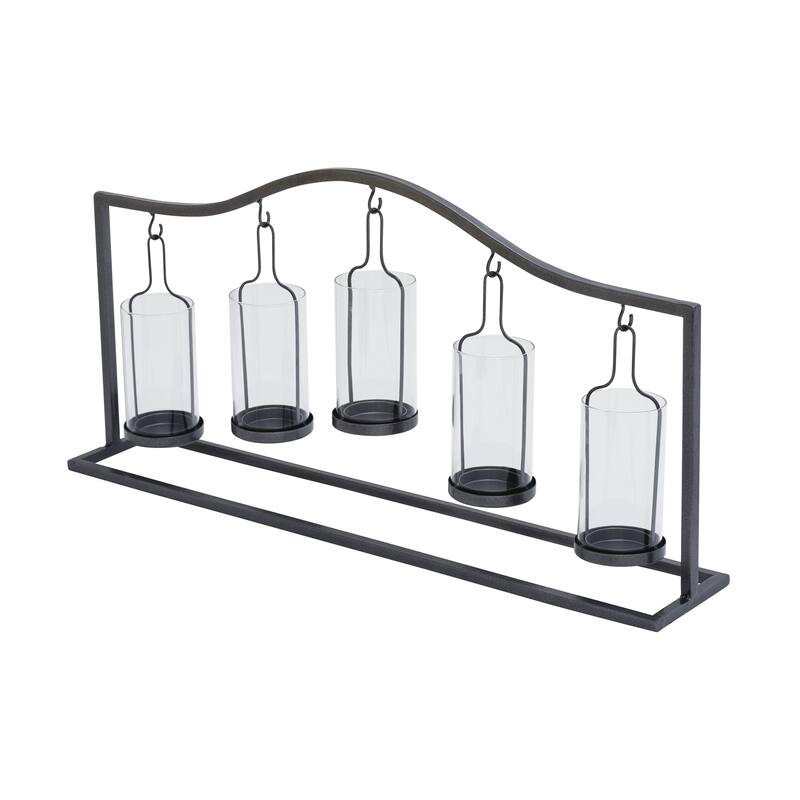 Black Iron Farmhouse Candle Holder 12 x 24 x 5