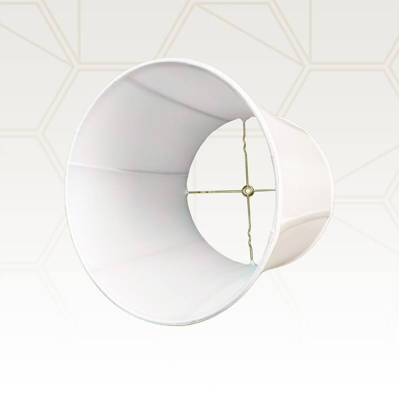 Royal Designs Drum Lamp Shade, White, 14x15x15