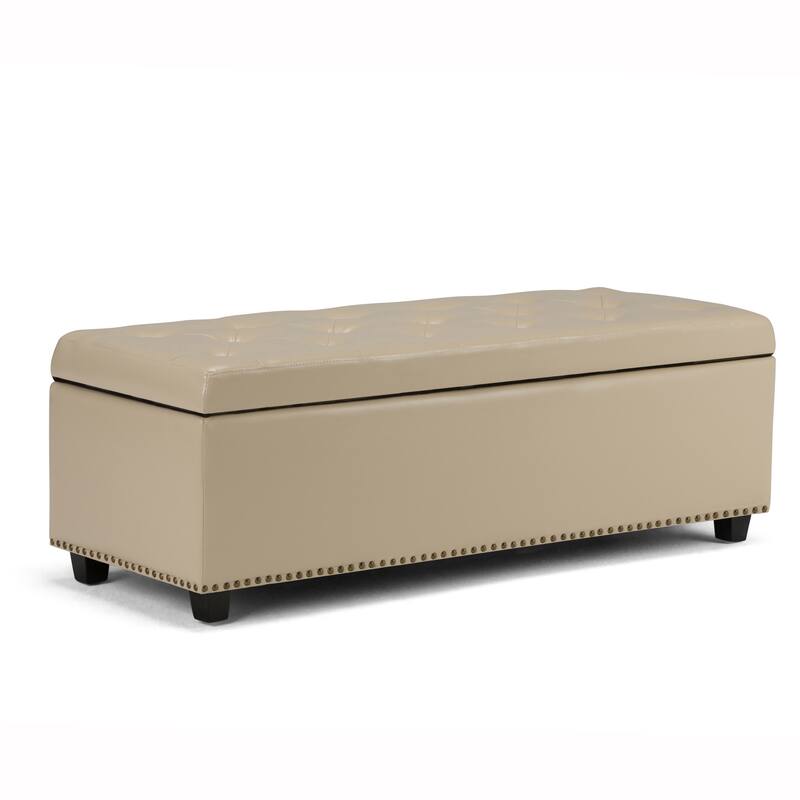 WYNDENHALL Springfield 48 inch Wide Rectangle Storage Ottoman