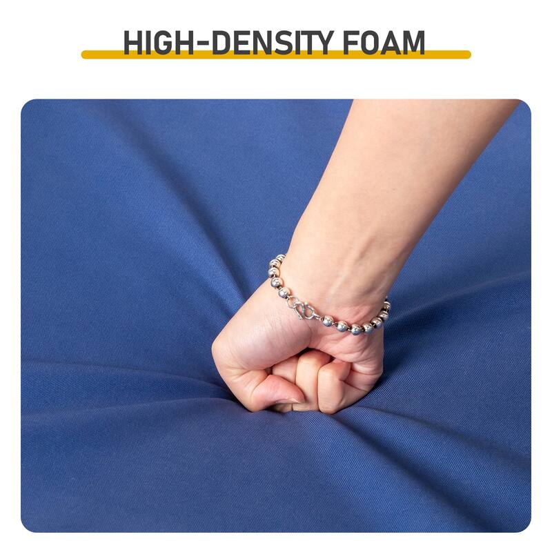 Outdoor Wicker Rocking Chair Grey Rattan with Removable Cushion - 33.9''x 29.5''x 34.1''