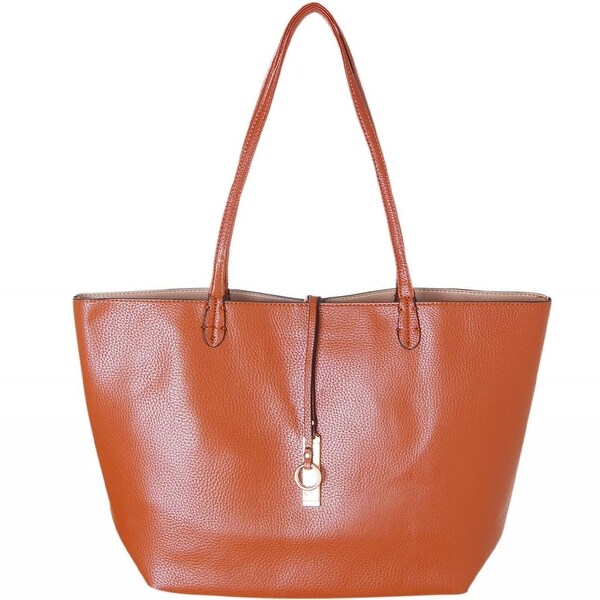 vegan leather work tote