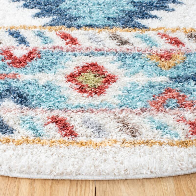 SAFAVIEH Calista Shag Juna Abstract 1-inch Thick Rug