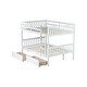 preview thumbnail 19 of 18, Bunk Bed with 2 Storage Drawers Under Bed,Detachable Beds,Full over Full for Bedroom