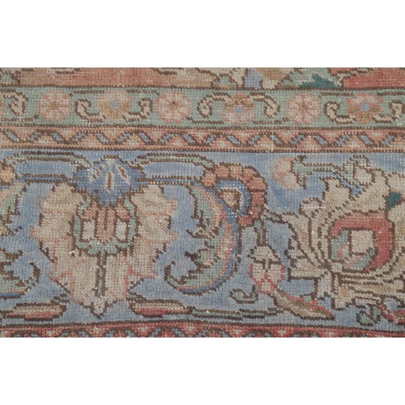 Traditional Tabriz Persian Vintage Rug Handmade Oriental Wool Carpet - 7'4"x 10'7"