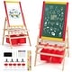 preview thumbnail 5 of 12, Flip-Over Double-Sided Kids Art Easel - 20.5 " x 20 " x 42 " (L x W x H)