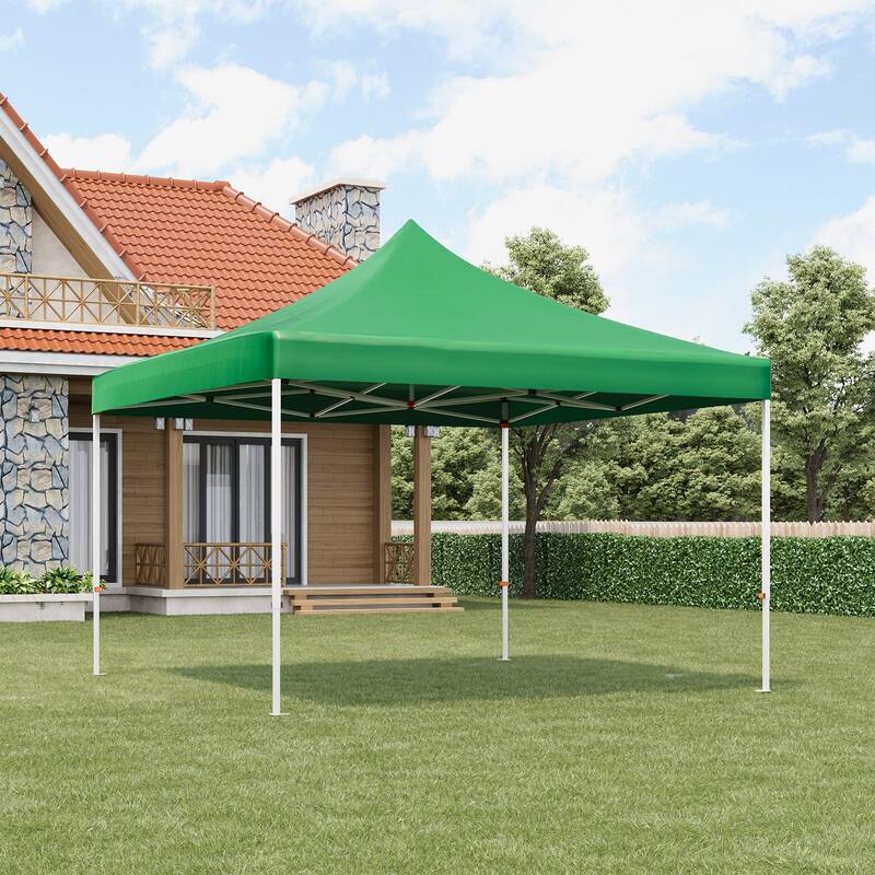 10x10 ft Pop-Up Canopy with 1-Minute Setup, UV Protection, Waterproof, and Adjustable Heights