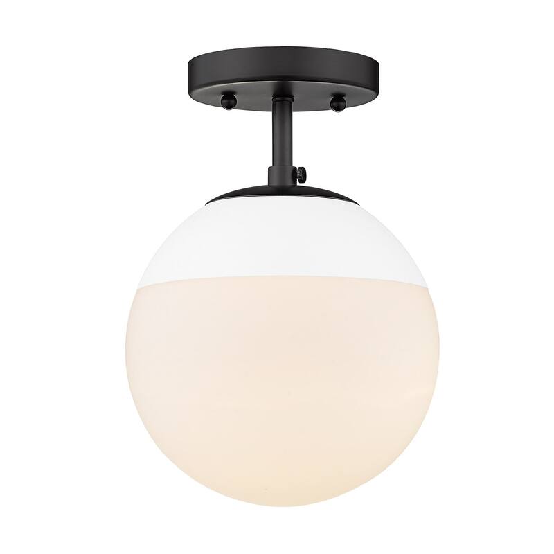 Dixon Mid-Century Modern Semi-Flush Orb