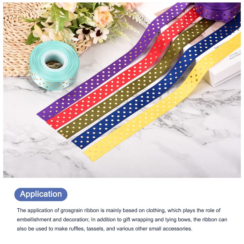 Grosgrain Ribbons 25 Yards Ribbon Bow Decoration for Craft