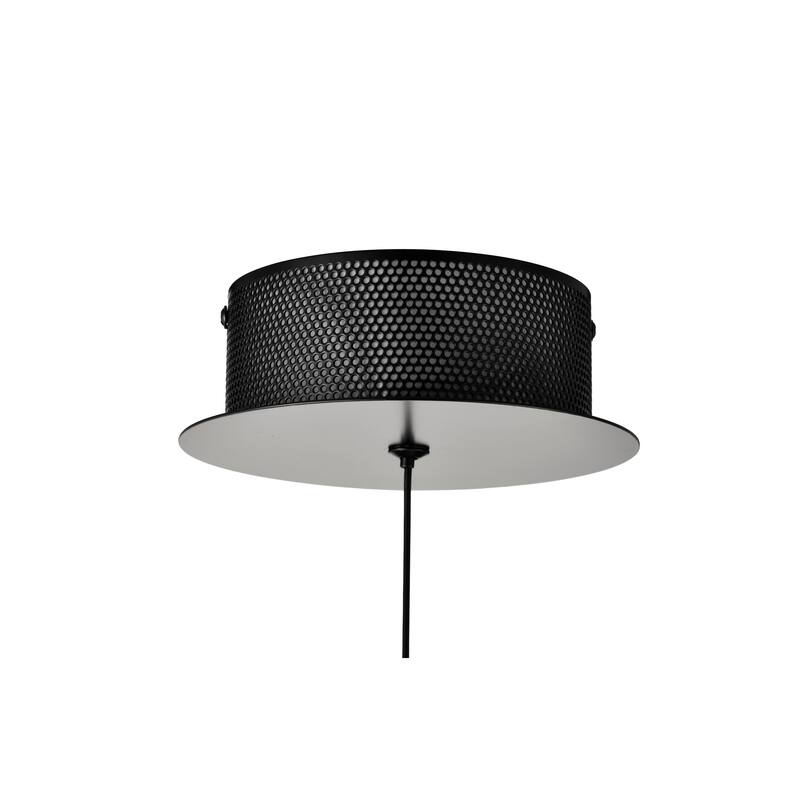 Evander LED 16 Inch Mini Pendant Matte Black Finish Smoked Glass - Matte Black