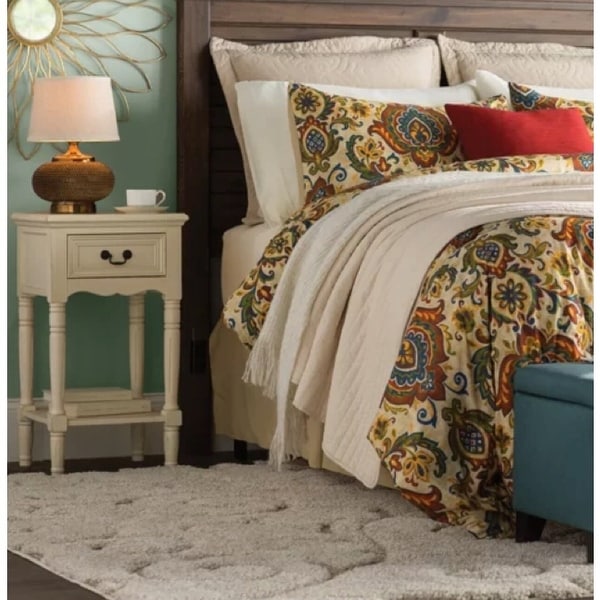Casa Cortes Antiqued Solid Wood Night Stand. Opens flyout.