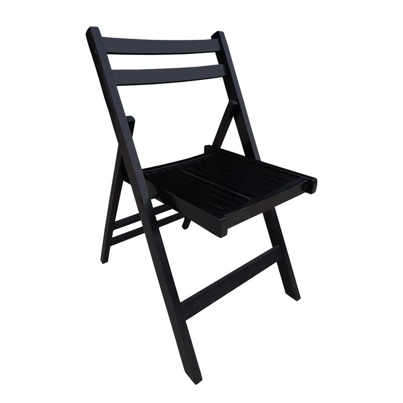 Slatted Wooden Folding Chair,Set of 4
