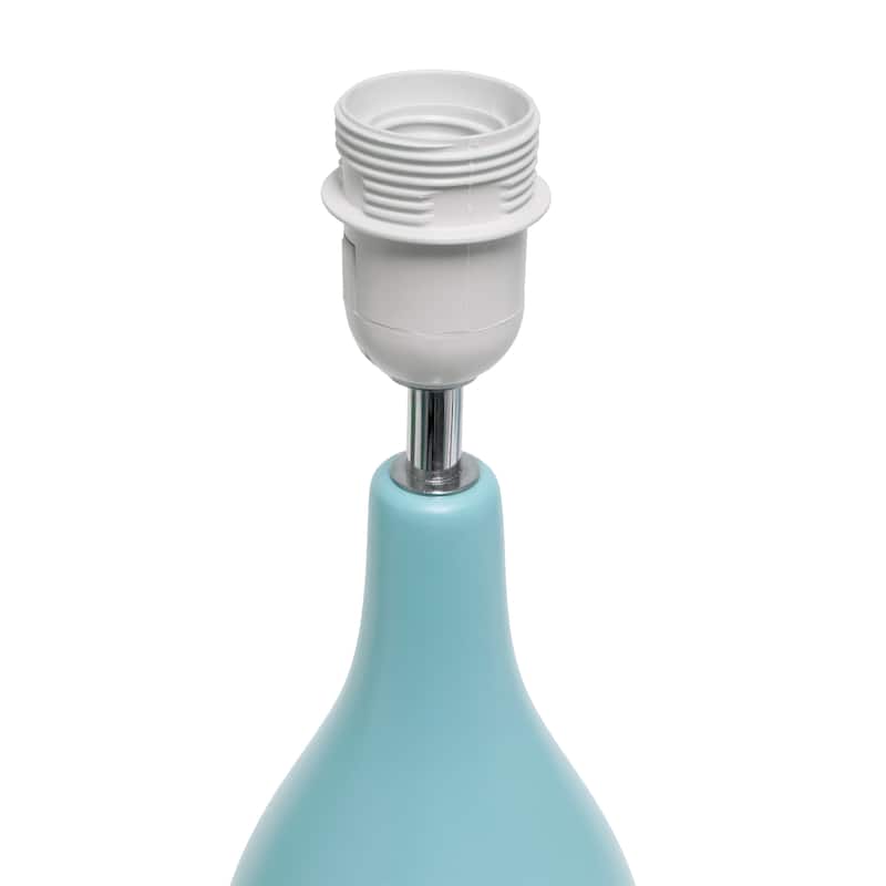 18.11" Standard Dewdrop TableLamp with Matching Fabric Shade