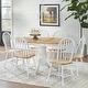 preview thumbnail 3 of 21, Simple Living Carolina 7-piece Farmhouse Solid Wood Dining Set with Leaf