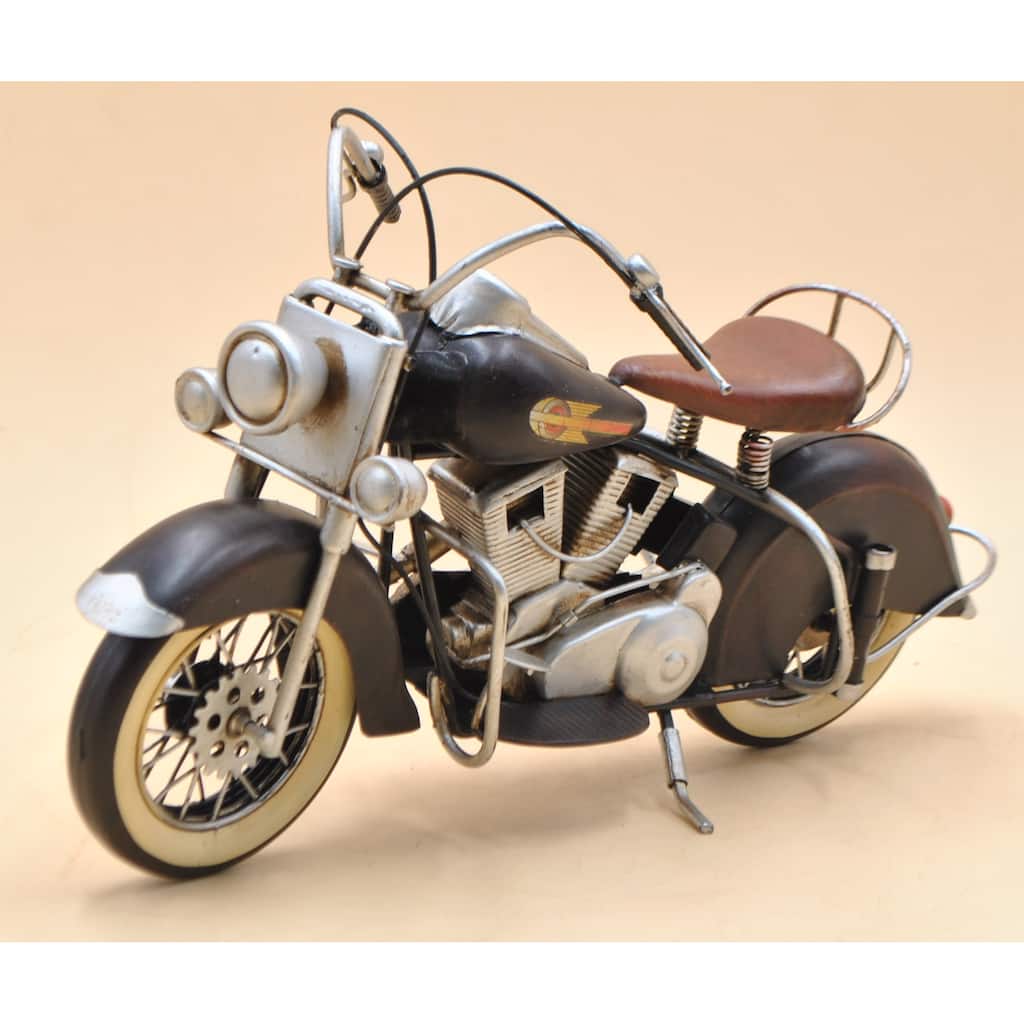 Vintage Hand Made 1947 Black Indian Chief Harley Davidson Motorcycle Motorbike