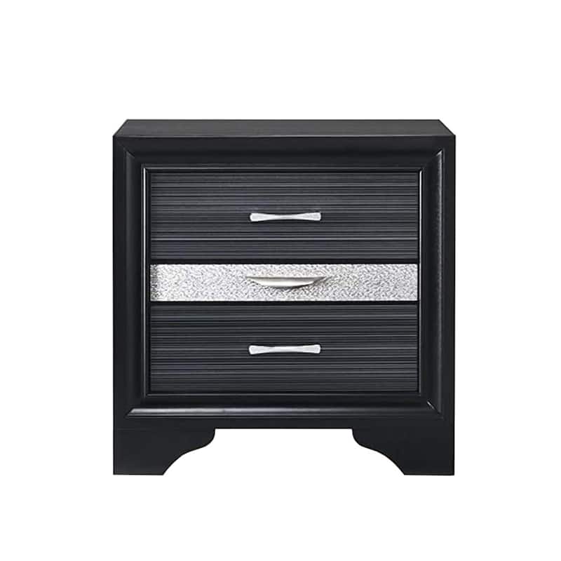 2 Drawers and 1 Jewelry Drawer Nightstand