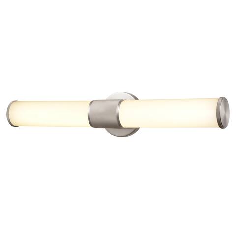 Conduit -Light vanity light in Matte Nickel