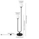 preview thumbnail 6 of 14, Dufrene 2-Light Floor Lamp with Glass Shades