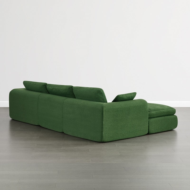 Spruce & Spring Compressed Modular Sectional Boneless Sofa for Living Room