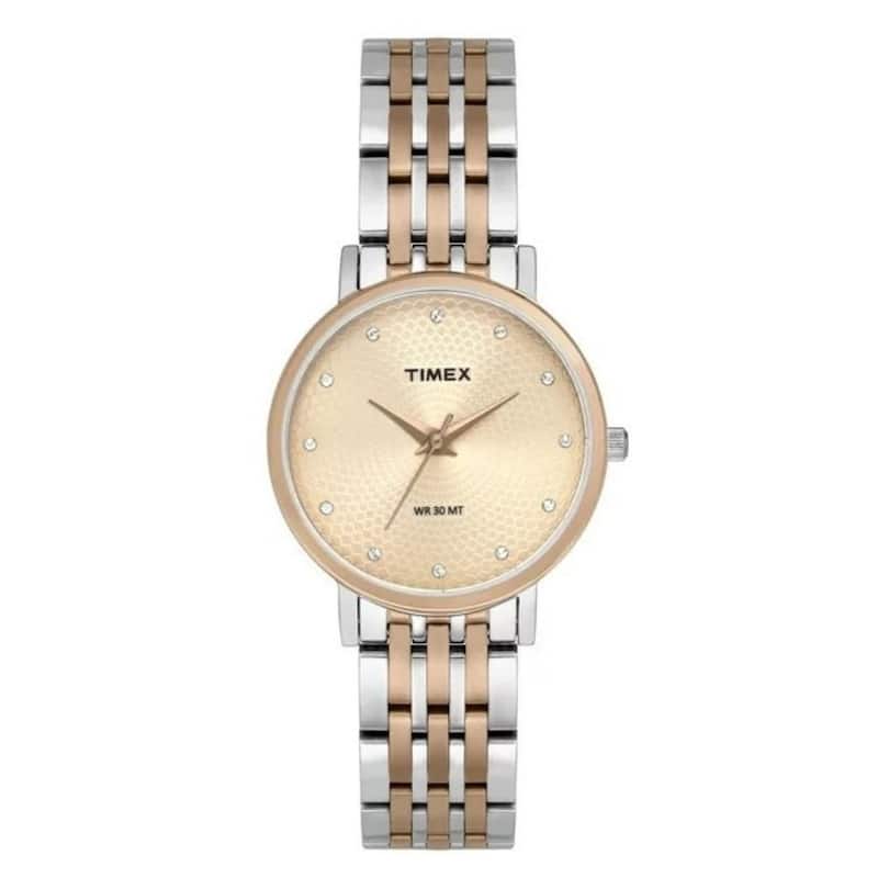 Timex Women's Classic Rose Gold Dial Watch - TW2T38700 - Rose Gold - One Size