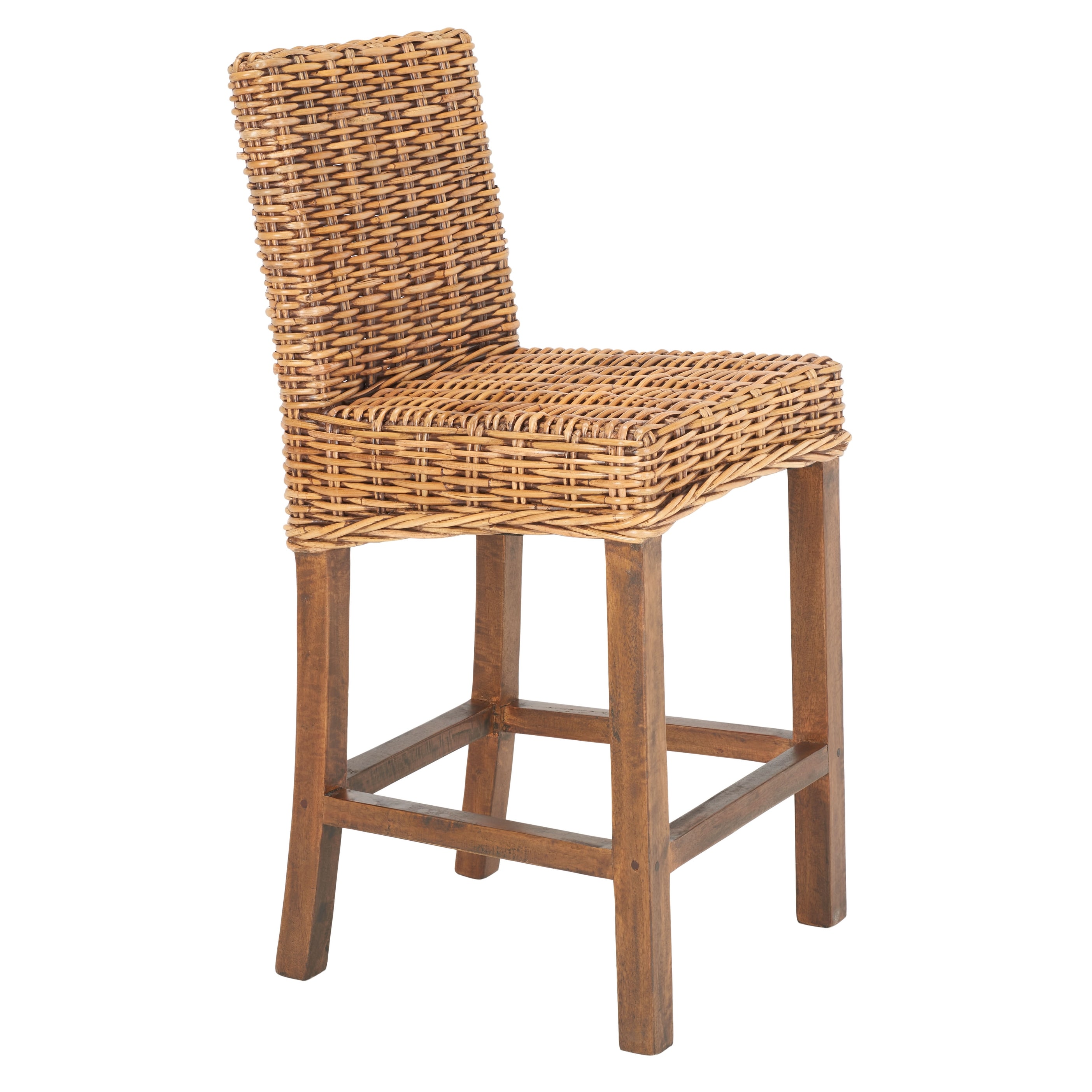 SAFAVIEH Tobie Rattan 23.6 inch Counter Stool On Sale Bed Bath