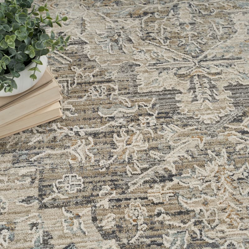 Nourison Nyle Boho Vintage Ivory Taupe Area Rug