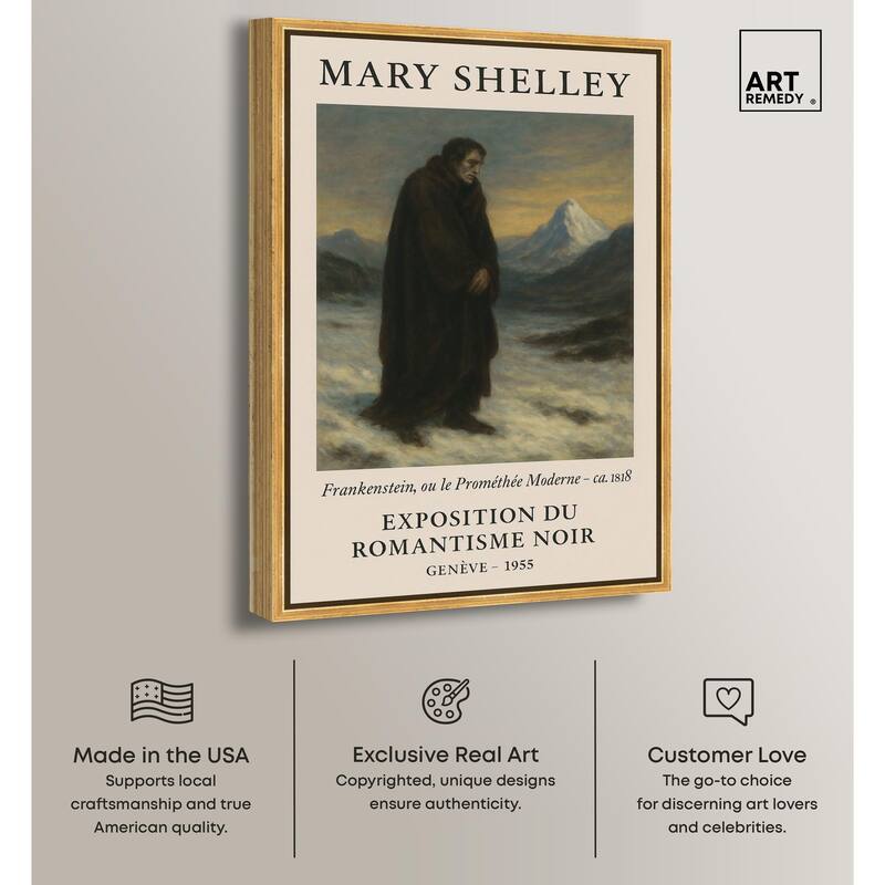 Mary Shelley Canvas by Art Remedy