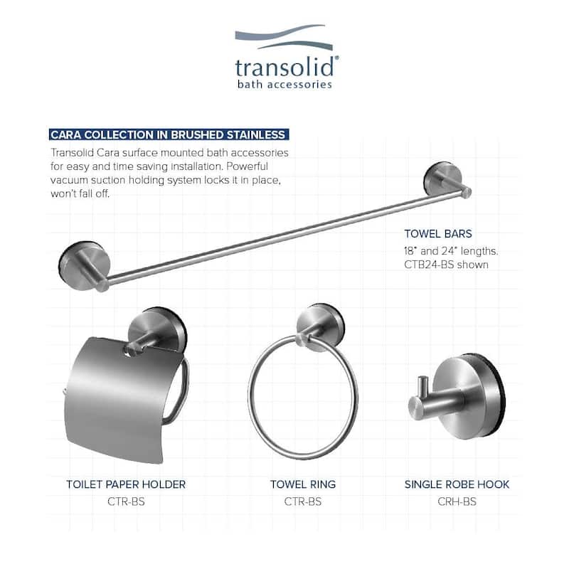 Transolid CTB24 Cara 23-5/8" Towel Bar