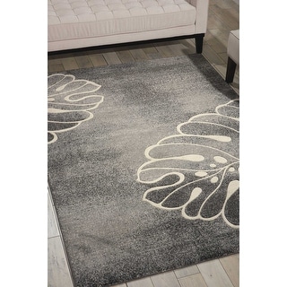 Nourison Maxell Modern Botanical Leaf Area Rug
