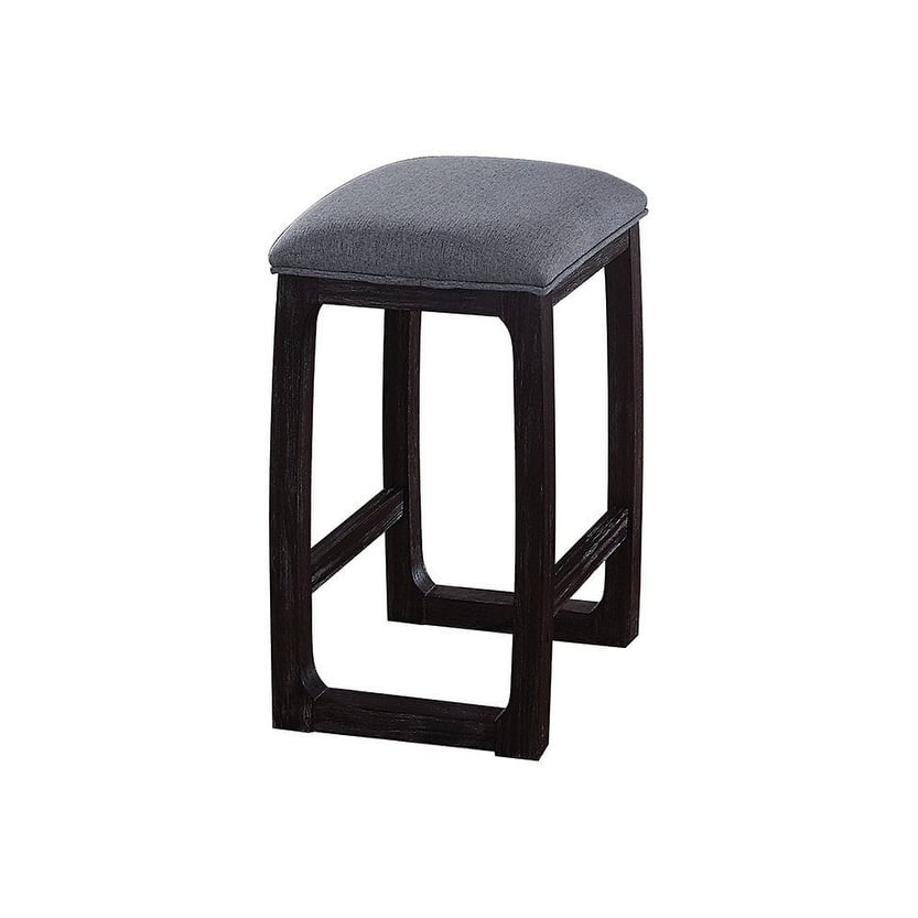 Razo Fabric & Weathered Espresso Counter Height Stool