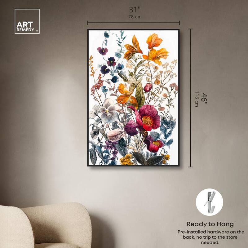 Iris Indigo II Canvas by Art Remedy
