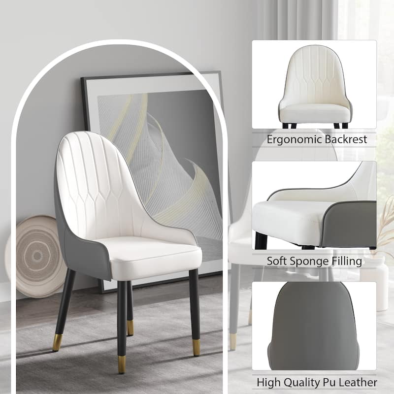 PU Dining Chair（Set of 2)