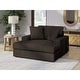 preview thumbnail 1 of 0, Signature Design by Ashley Midnight-Madness Brown Oversized Chaise - 64" W x 68" D x 41" H