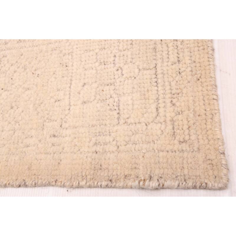 ECARPETGALLERY Hand-knotted Looma Cream Wool Rug - 8'1 x 10'2