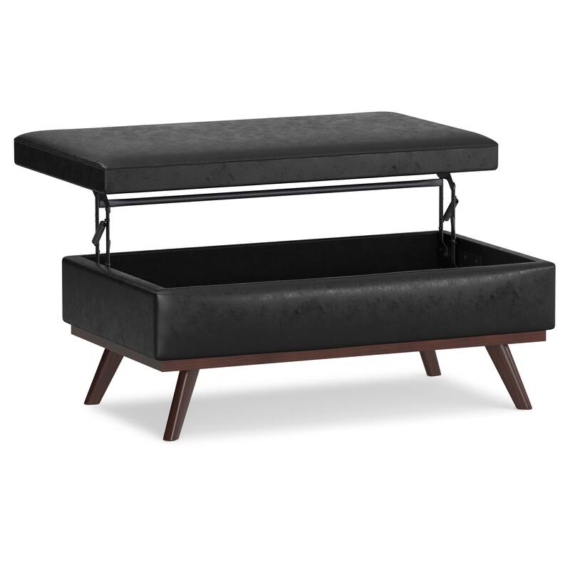 WYNDENHALL Ethan 42 inch Wide Mid Century Modern Rectangle Table Ottoman
