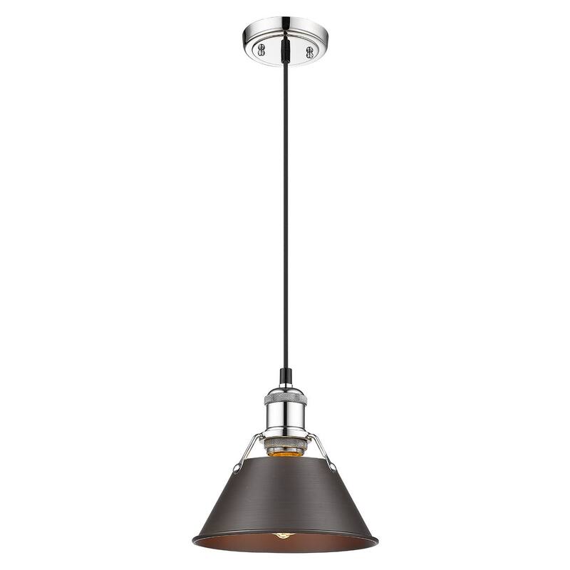 Golden Lighting 3306-S CH Orwell 8" Wide Mini Pendant