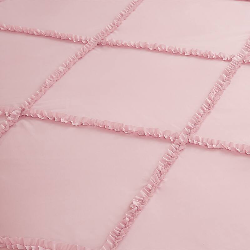 Juicy Couture Diamond Ruffle Reversible Comforter Set