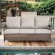 Option Brwon Wicker Beige Cushion