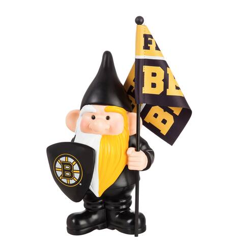 Boston Bruins, Flag Holder Gnome - 10"