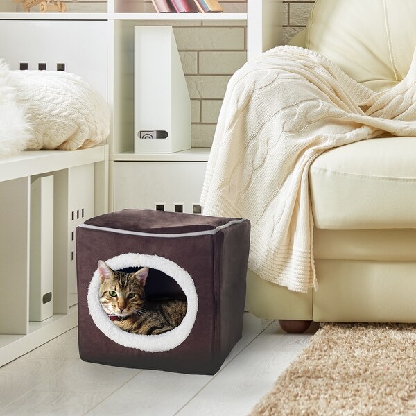 PETMAKER Cozy Cat Cave Enclosed Cube Indoor Pet Bed On Sale Bed Bath Beyond 16315727