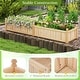preview thumbnail 21 of 19, Costway Wooden Raised Garden Bed Outdoor Rectangular Planter Box with - See Details