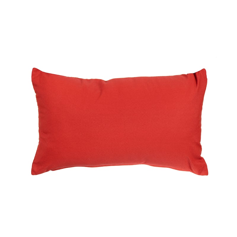 Soleil Rectangle Indoor/ Outdoor Accent Pillow Cushion beige - red