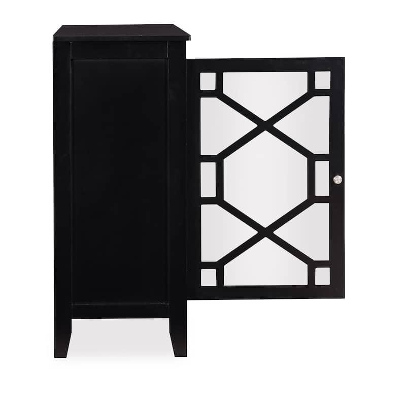 Ava Black Large Cabinet