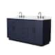 Option Dark Blue, Black Trim, White Quartz Top