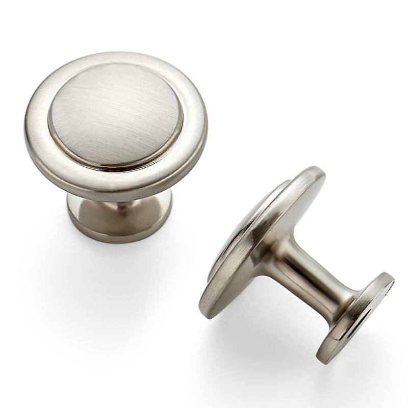 30 Pack 1-1/4 inch Kitchen Drawer Pulls - Brushed Nickel